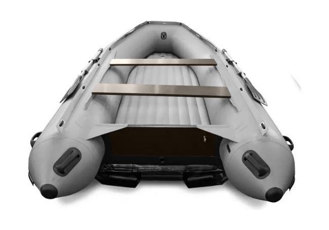 картинка Надувная лодка ПВХ SOLAR-420 Strela Jet tunnel, серый