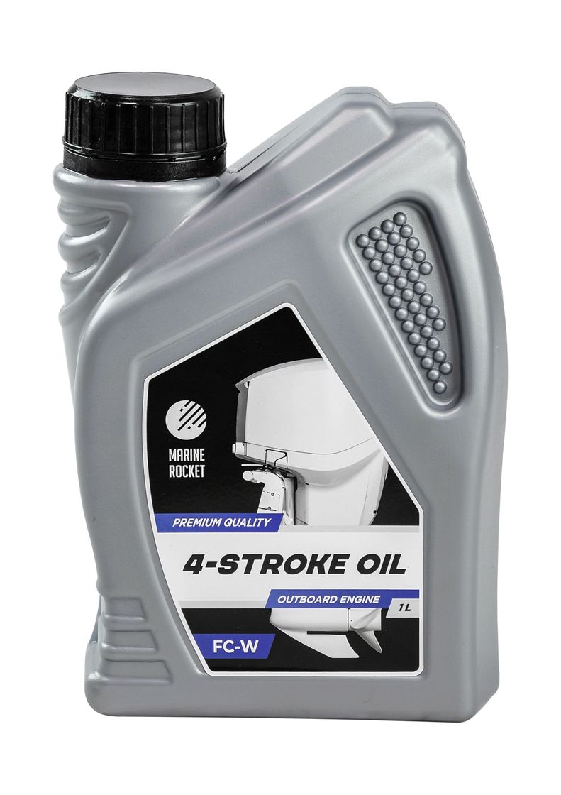 картинка Масло 4-тактное минеральное 10W40 Marine Rocket 1 л