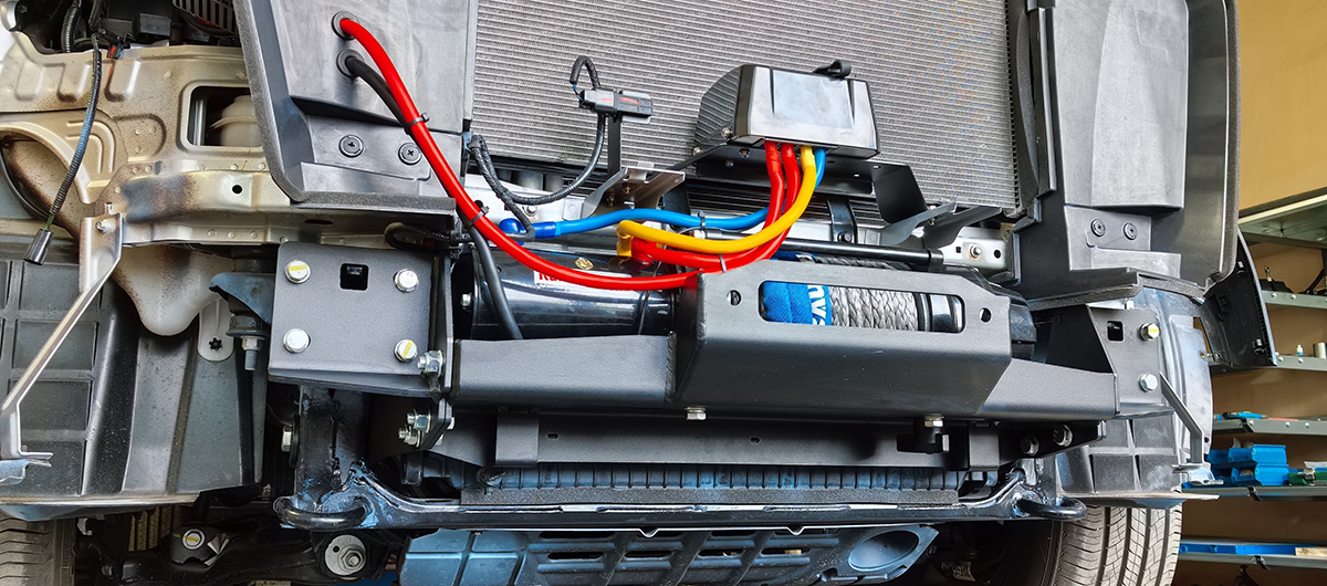 картинка Площадка лебедки Changan Hunter Plus в штатный бампер 