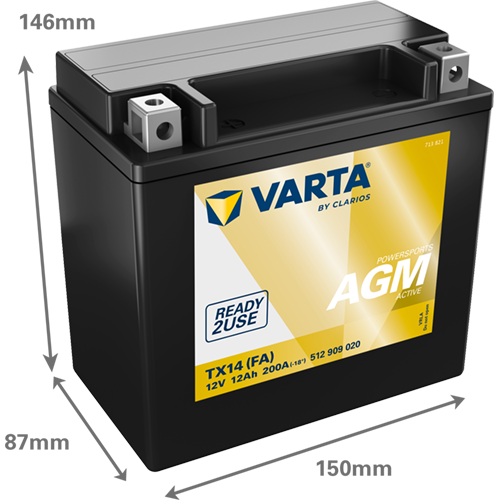 картинка Аккумулятор VARTA 9Ah Varta 12V 509 901 020 AGM