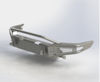 картинка Бампер силовой передний BMS ALFA для Тойота Прадо 150 2018-2020 Полимерное покрытие