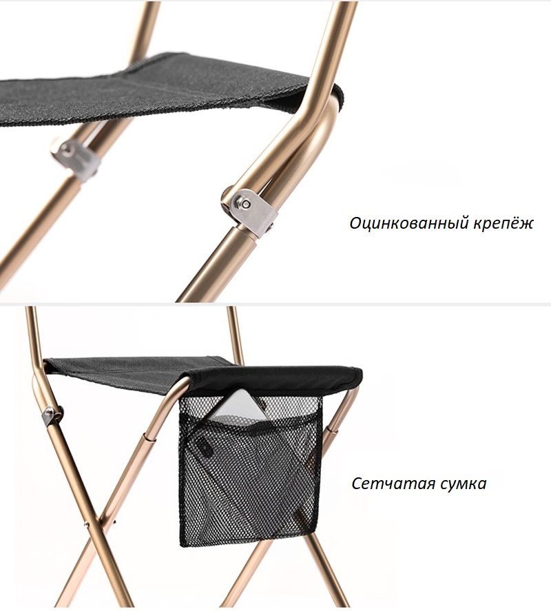 картинка Кресло туристическое Naturehike MZ01, складное, черное