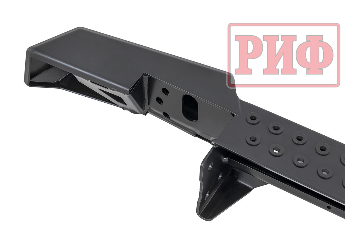 картинка Бампер задний РИФ УАЗ Хантер с фонарями боди 65мм