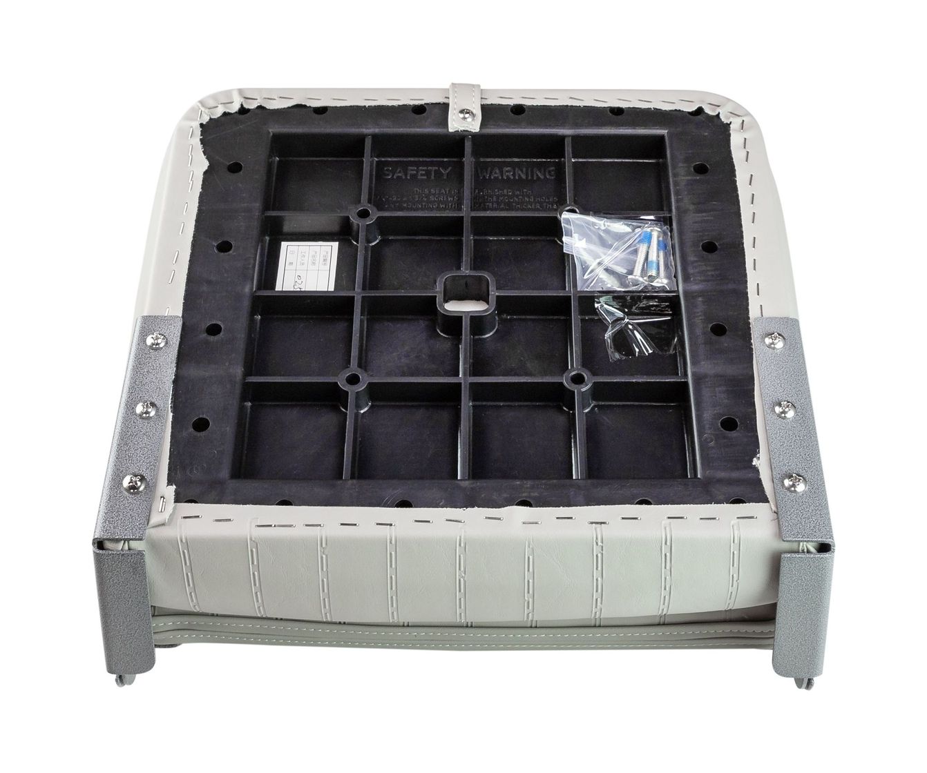 картинка Кресло складное мягкое ECONOMY с низкой спинкой, цвет серый