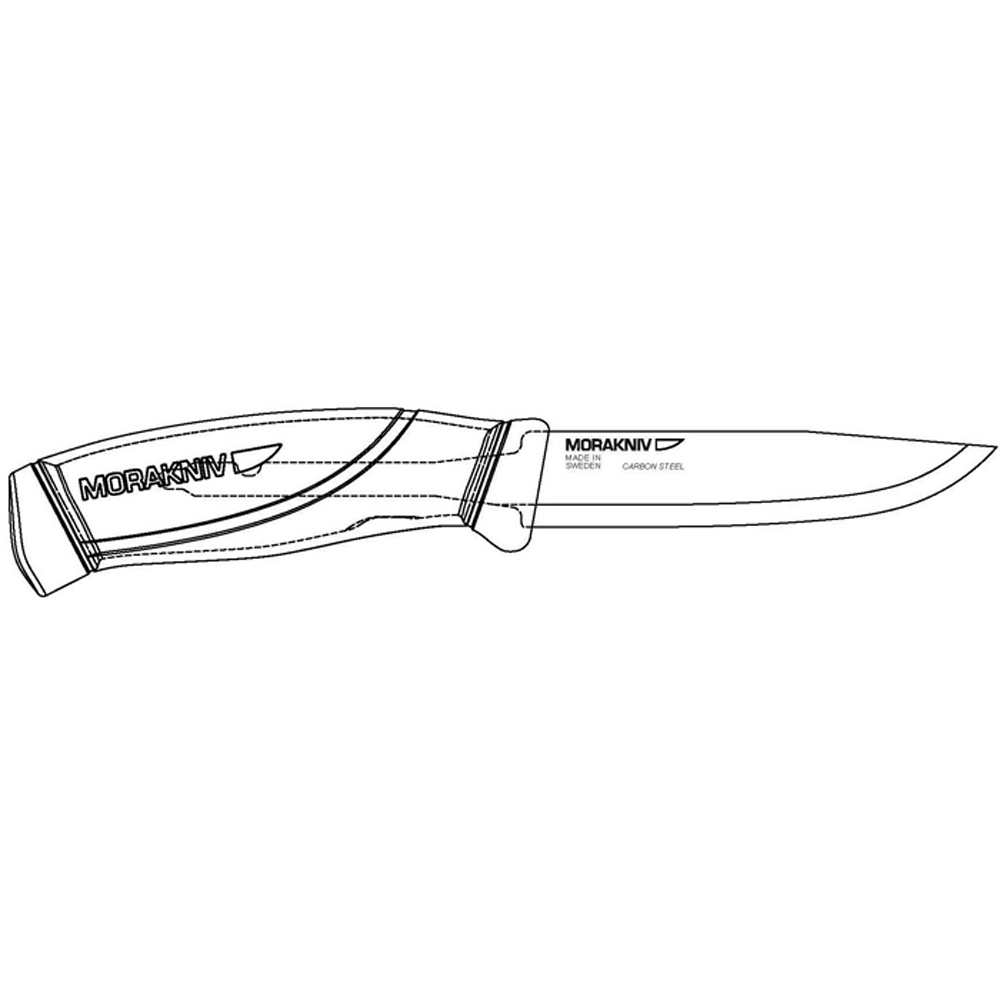 картинка Нож Morakniv Companion BlackBlade, нержавеющая сталь, черный клинок, 12553