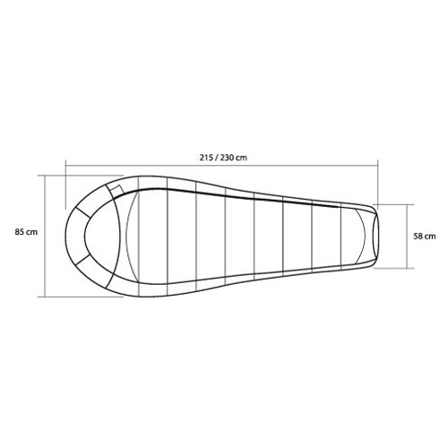 Спальный мешок Trimm BALANCE, синий, 185 R, 49263