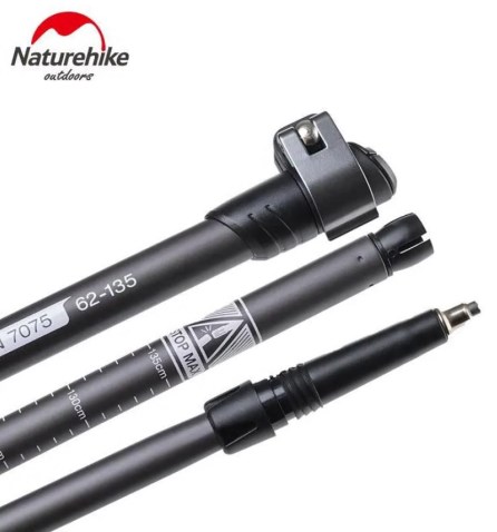 картинка Палки треккинговые, алюминиевые, ST03, серые, для ходьбы (2 шт.)