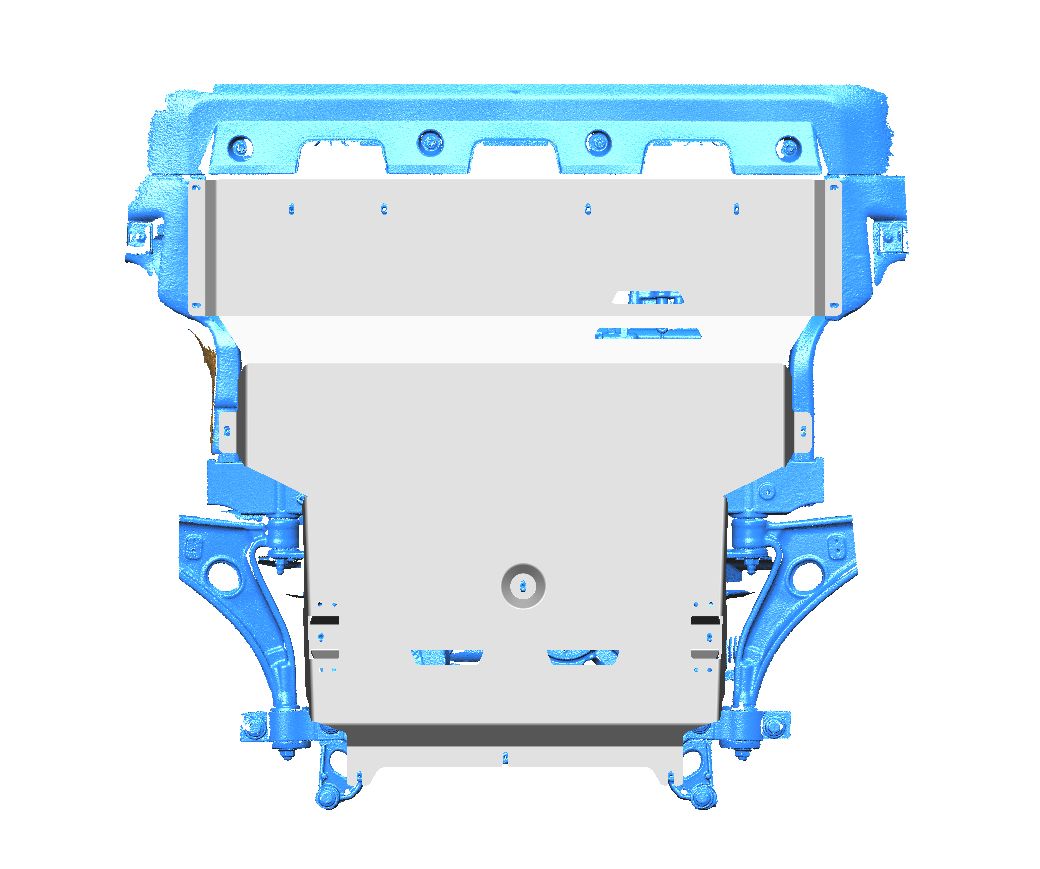 картинка Защита картера двигателя и КПП HONGQI HS3 (2023-) (Алюминий 4 мм) 56.05ABC