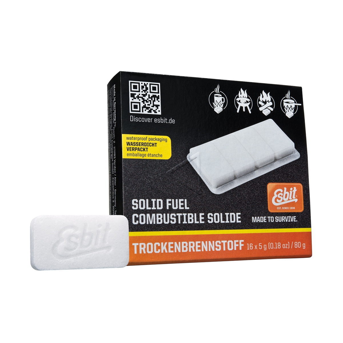 картинка Твердое топливо Esbit таблетированное 16x5г, 00101600