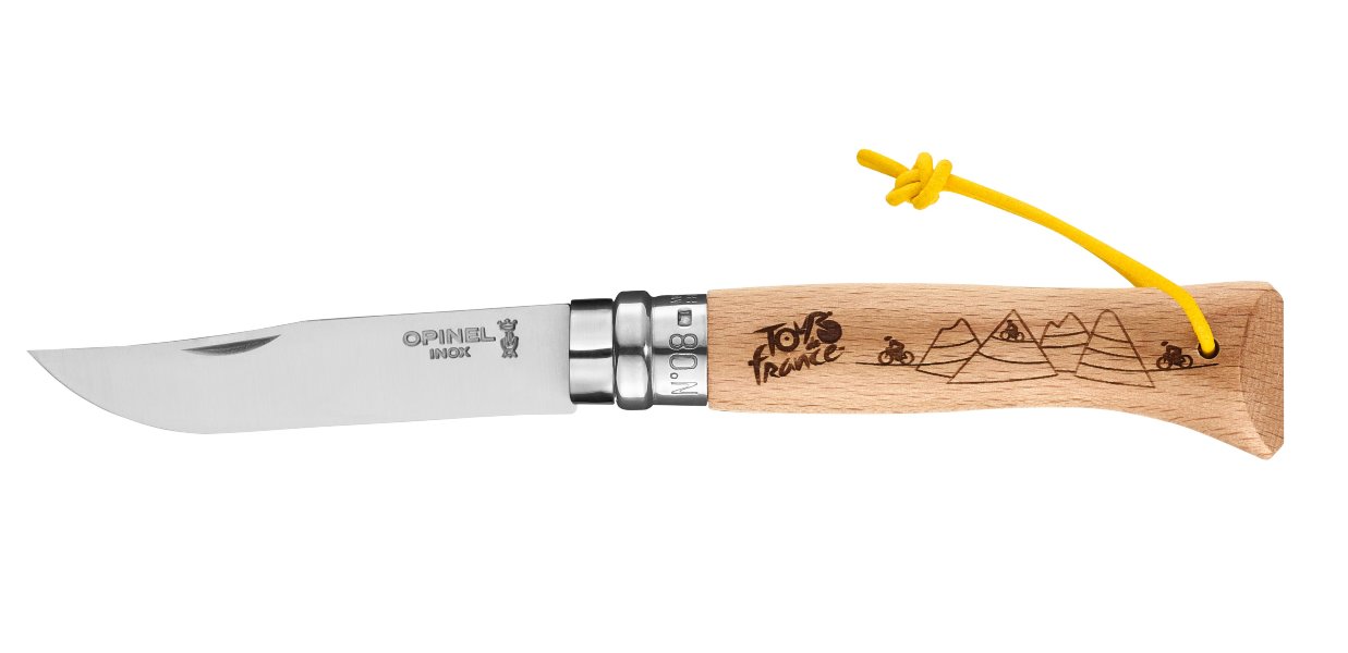 картинка Нож Opinel №8, Tour de France -  Engraved 2021, 002439
