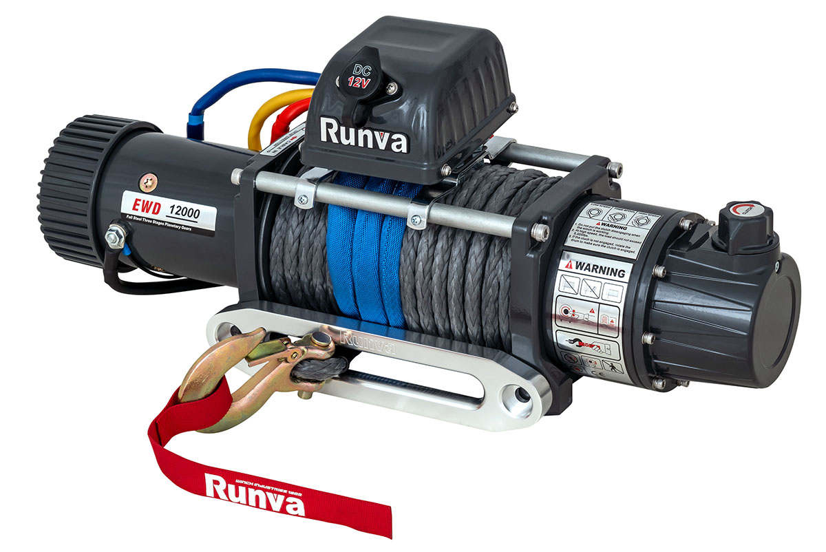 картинка Лебёдка Runva 12000 lbs 5443 кг12V синтетика двухскоростная