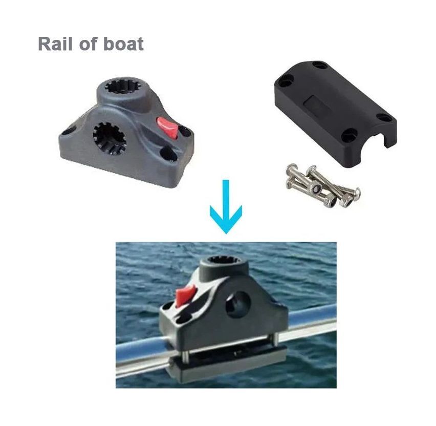 картинка Крепление держателя спиннинга универсальное черное