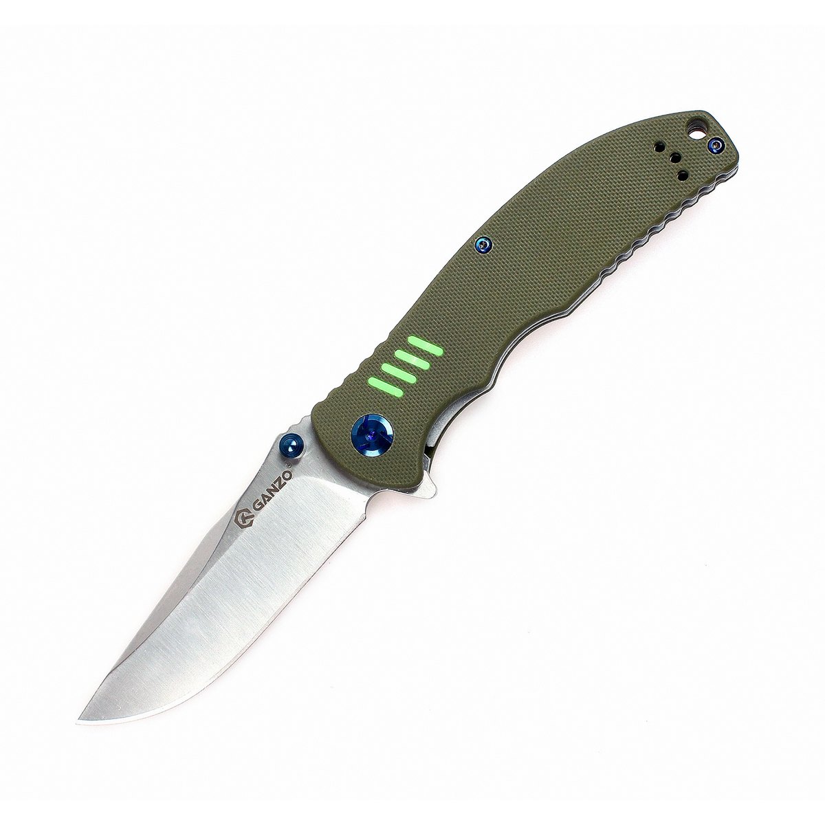 картинка Нож Ganzo G7511 зеленый