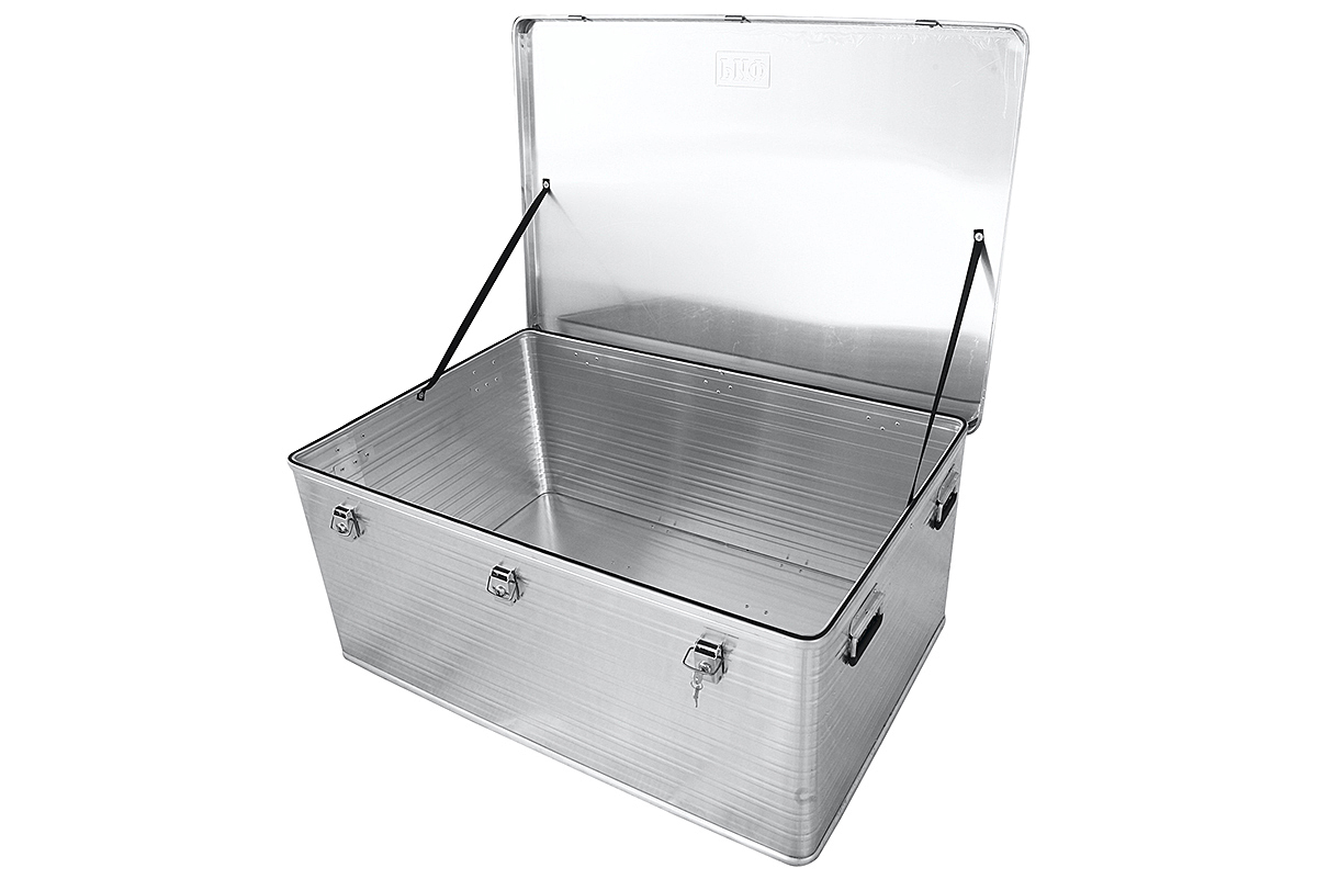 картинка Ящик алюминиевый РИФ усиленный с замком 1176х790х517