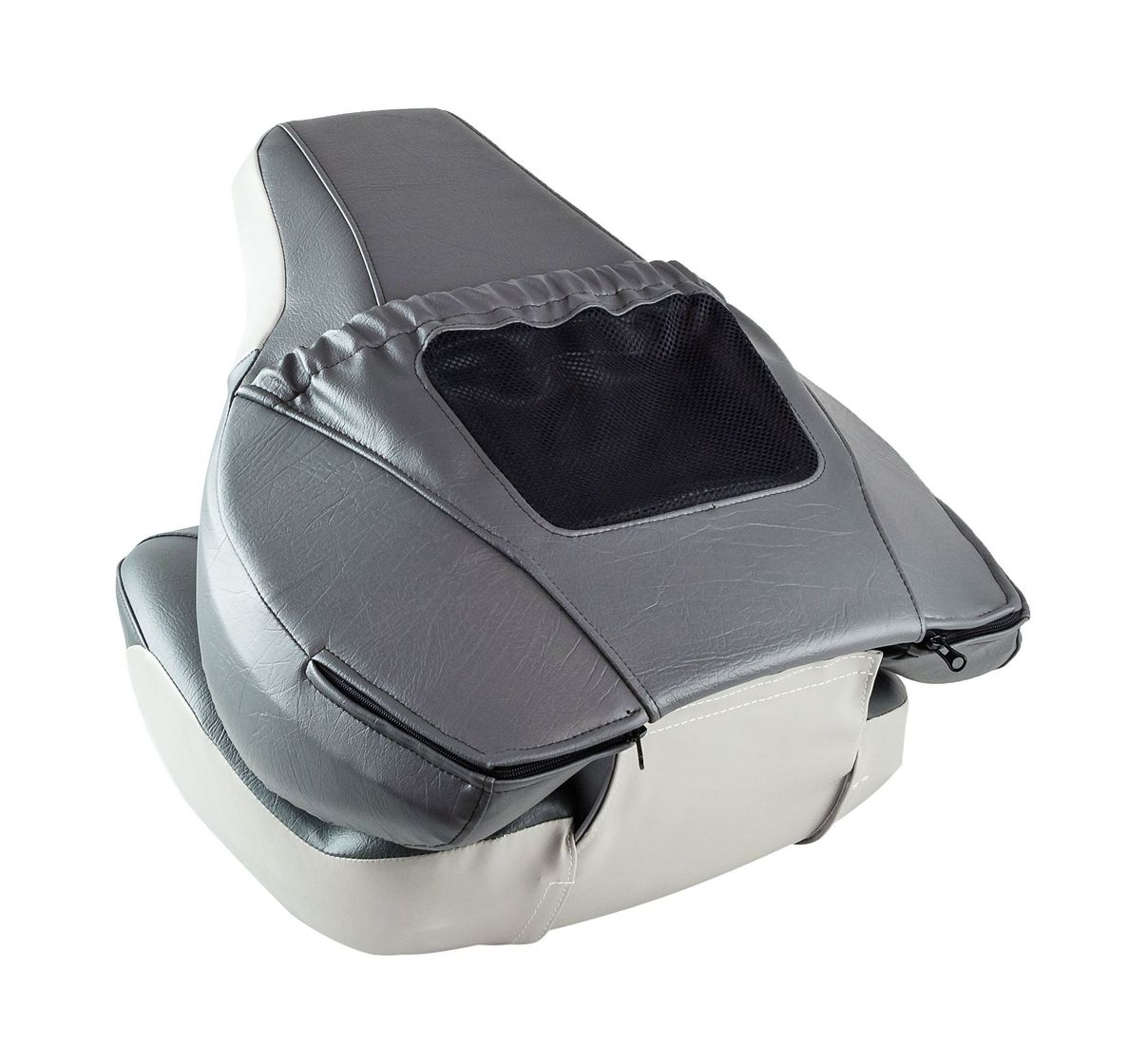 картинка Кресло складное мягкое FISH PRO, серый/темно-серый