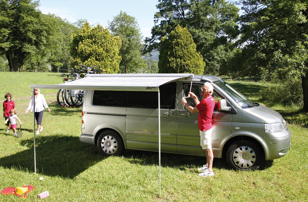 картинка Маркиза Fiamma F45s 3.75м, настенная, корпус белый, полотно серое