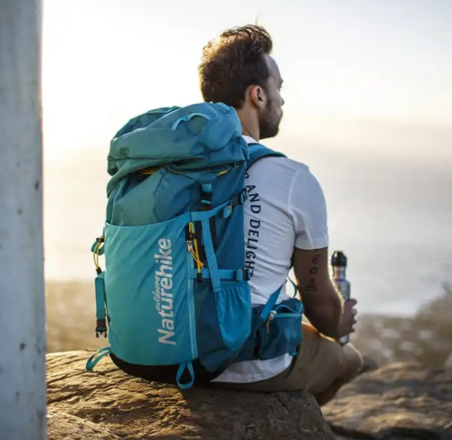 картинка Рюкзак туристический Naturehike 45L, голубой