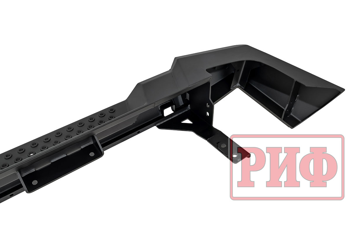 картинка Бампер задний TANK 300 с квадратом под фаркоп и фонарями силовой РИФ