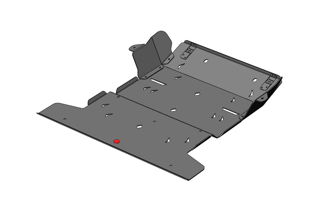 картинка ЗАЩИТА ЗАДНЕГО ЭЛЕКТРОМОТОРА HONGQI E-HS9 (2022-) (АЛЮМИНИЙ 4 ММ)
