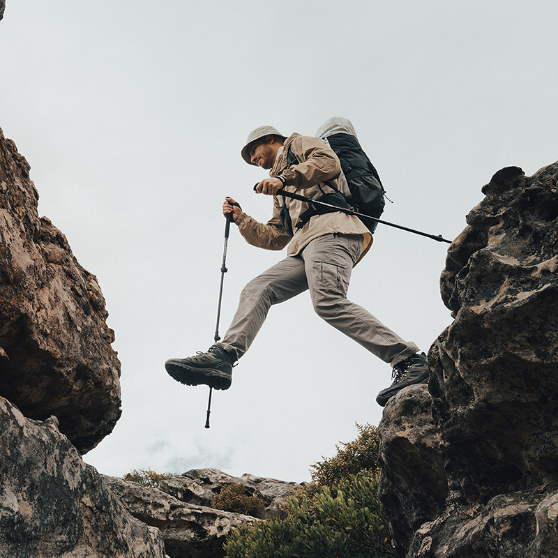 картинка Палка треккинговая, алюминиевая, ST03, серая, для ходьбы, 2 шт