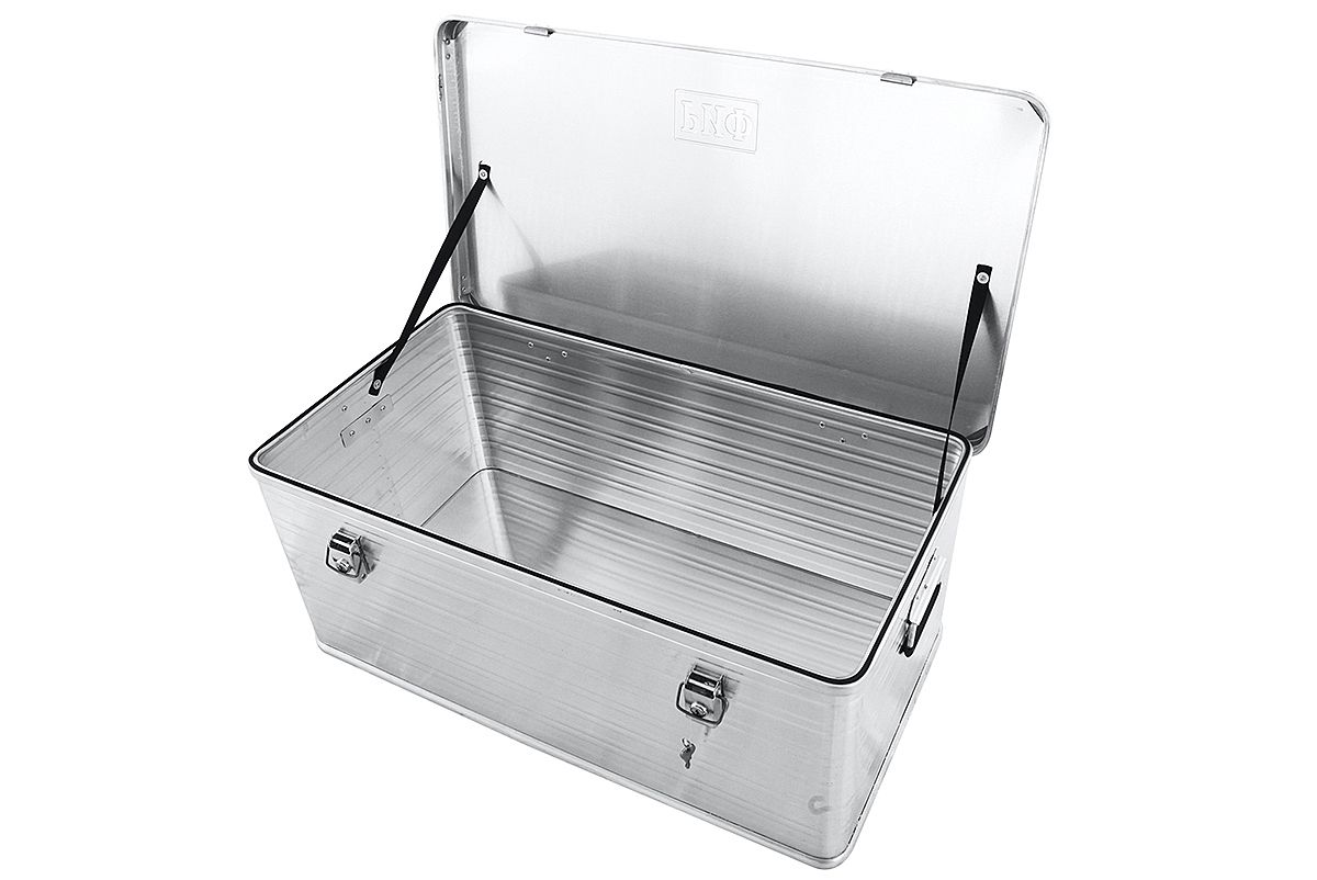 картинка Ящик алюминиевый РИФ усиленный с замком 902х495х379