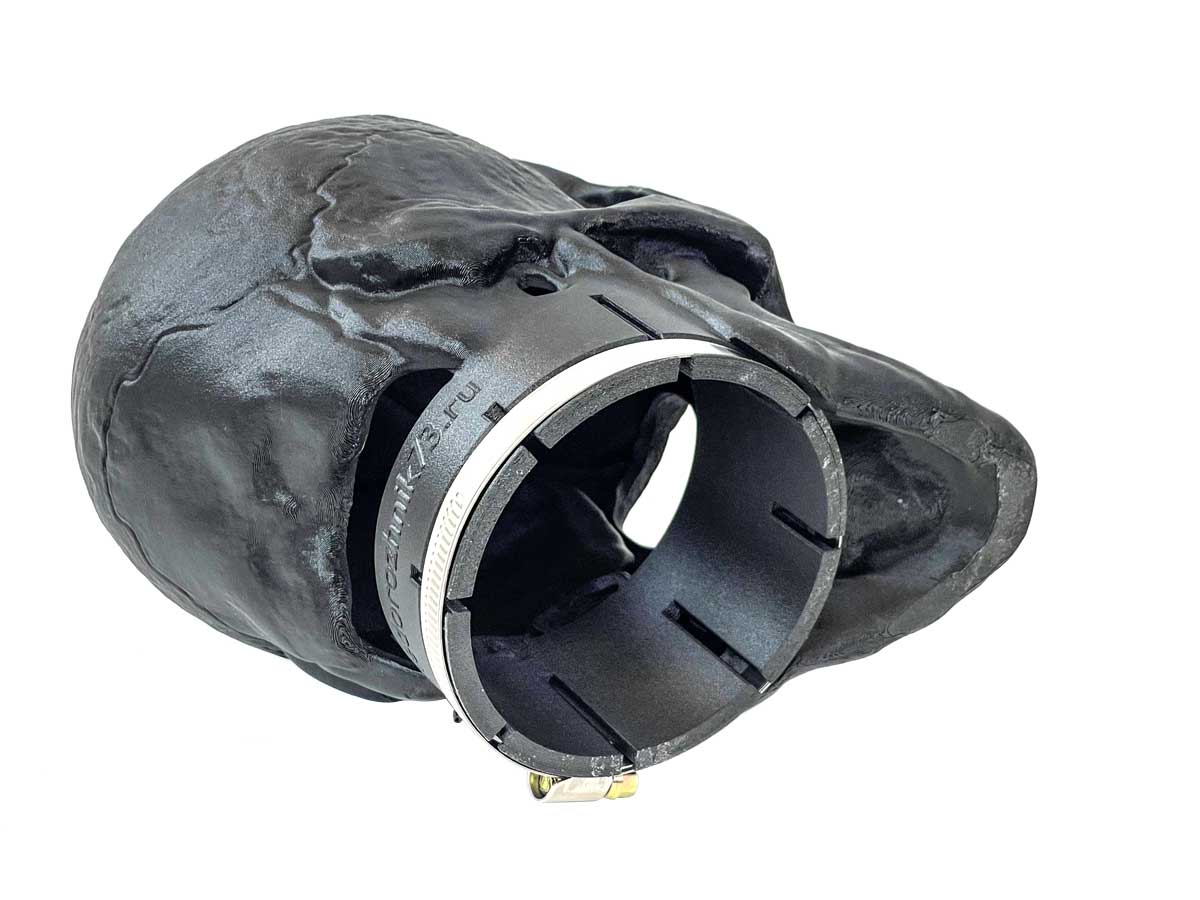 картинка Воздухозаборник (насадка) шноркеля впускной "Череп" (3.5 дюйма)