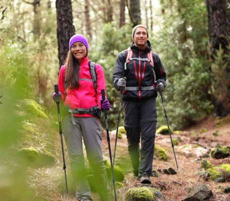 картинка Палки треккинговые, карбон, ST10, голубые, для ходьбы (2 шт.)