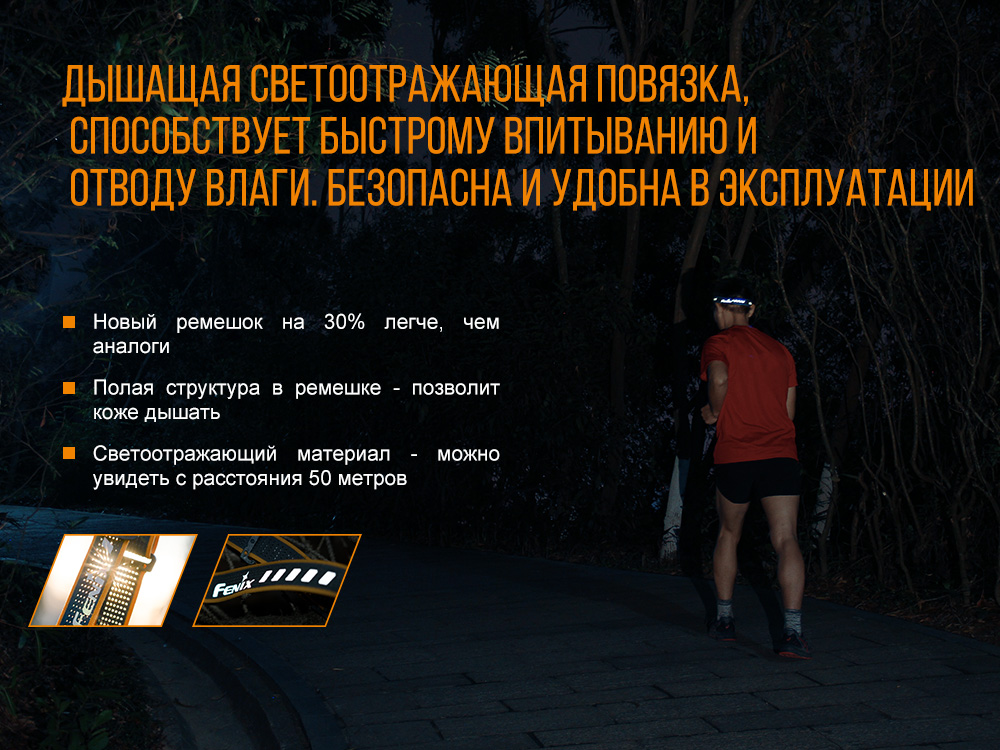 картинка Налобный фонарь Fenix HL18R черный