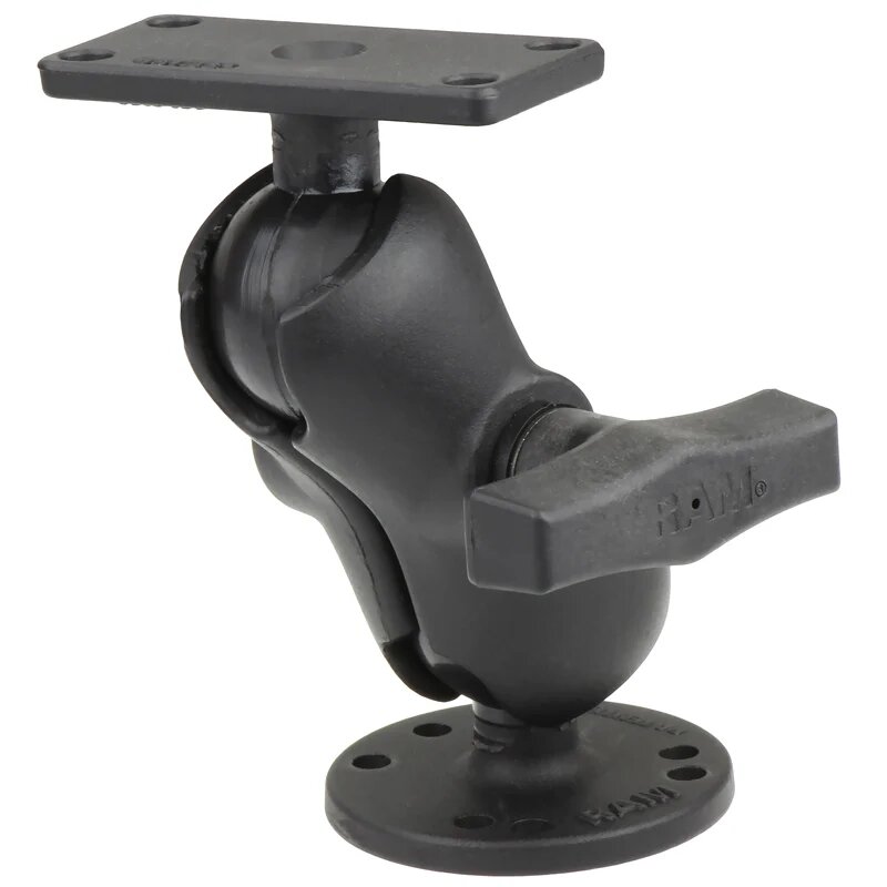 RAM-202-153-B-202U крепление RAM для Humminbird Helix 5 и др. муфта 90 мм площадка 38х76 мм шары 38