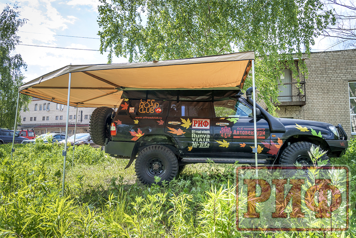 картинка Маркиза комбинированная прямоугольная с веерной частью 2,0х2,0м правая