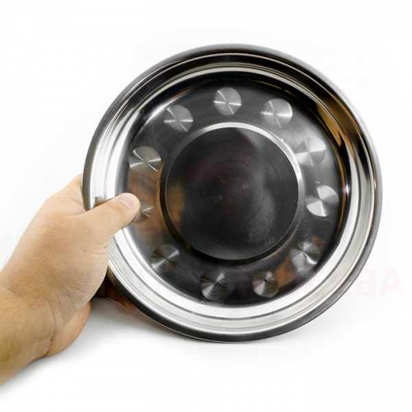 картинка Тарелка нержавеющая сталь, d 21 см