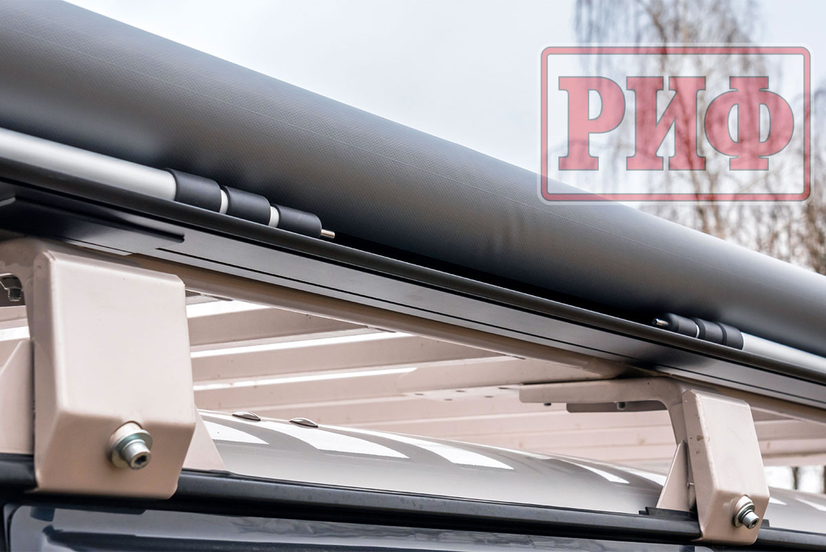 картинка Маркиза автомобильная РИФ 2,13х2,5 м полуавтомат (винил) темно-серая