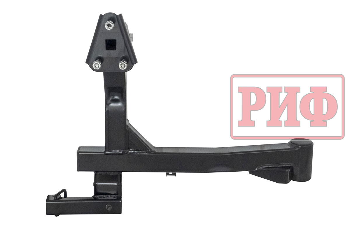 картинка Бампер задний РИФ Renault Duster 2015-2020 c квадратом под фаркоп и калиткой