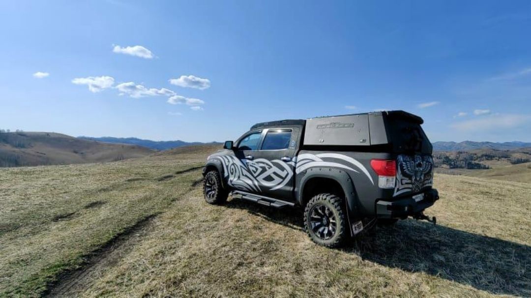картинка Кунг алюминиевый для Toyota Tundra Crew Max (с 2021 г.в.) 3 двери — KDT 2228IL