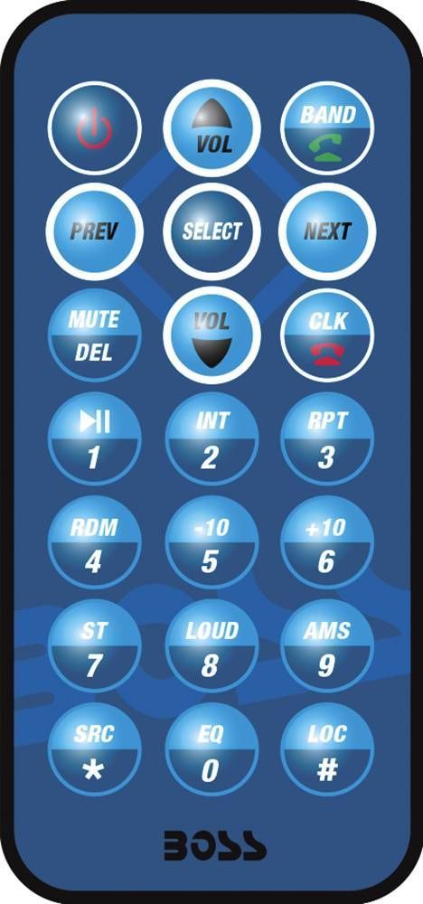 картинка Морская магнитола 1DIN BOSS MR632UAB