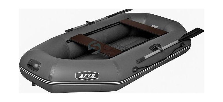 картинка Надувная лодка ПВХ Агул 255 НД, серый, SibRiver