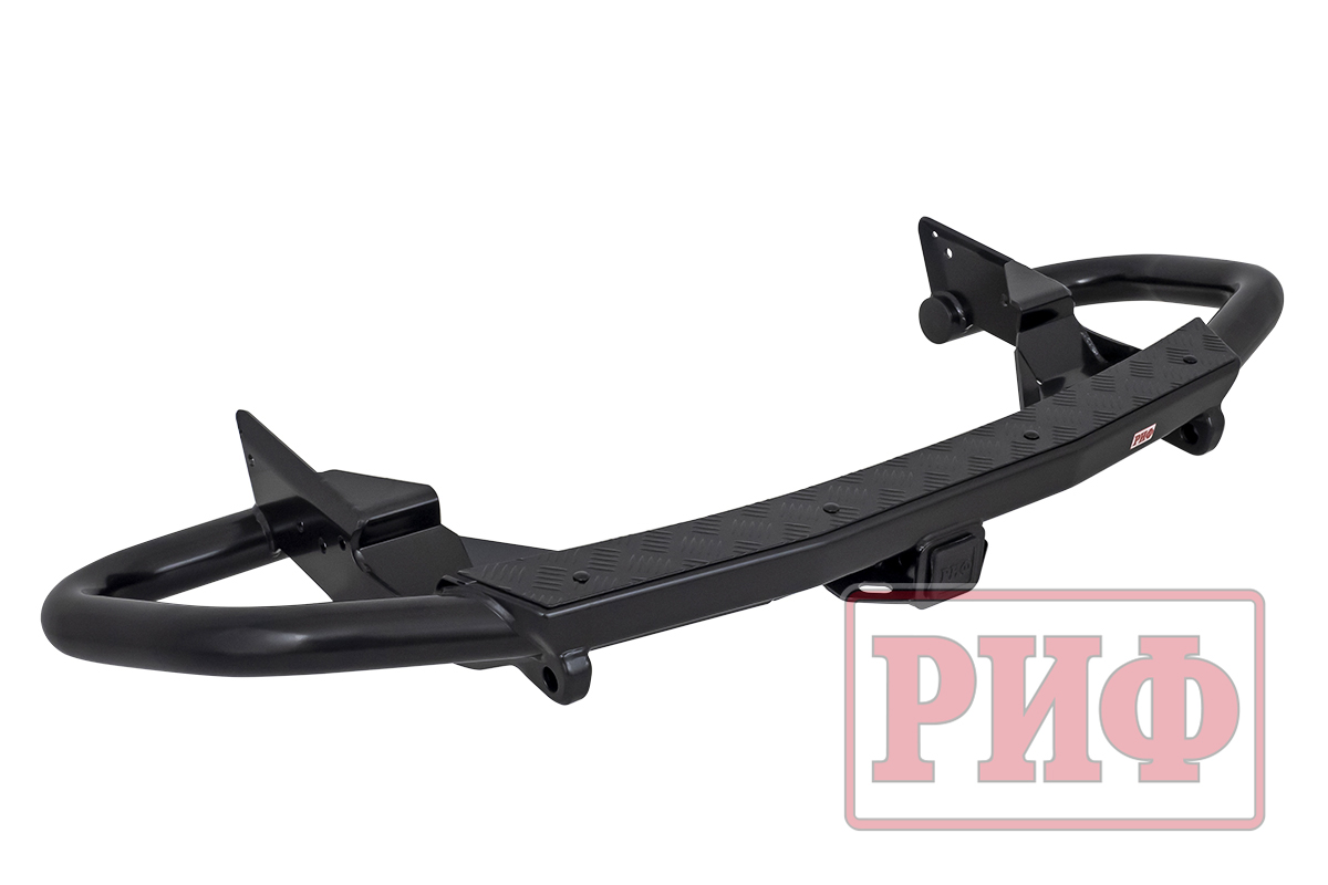 картинка Бампер задний РИФ Haval H5 c квадратом под фаркоп