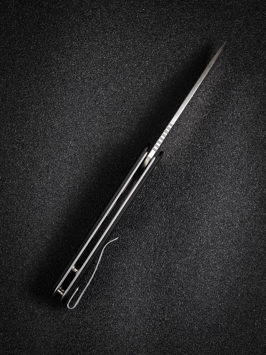 картинка Складной нож SENCUT Neches 10Cr15CoMoV Steel Satin Handle G10 Black