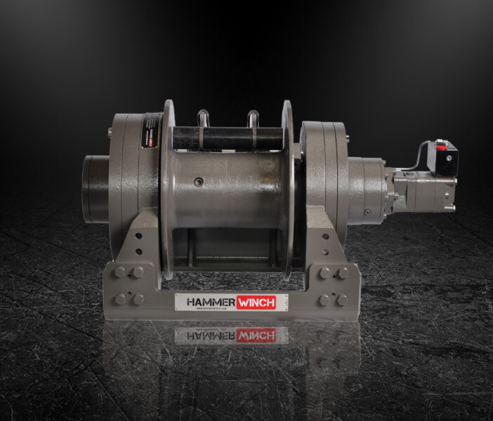 картинка Гидравлическая лебедка Hammer Winch HMW 22.0 с пневмосцеплением, пневматическим тросоукладчиком