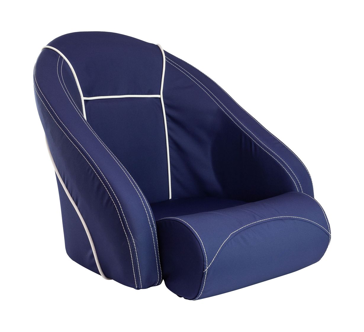 картинка Кресло ROMEO мягкое, подставка, обивка ткань Markilux темно-синяя