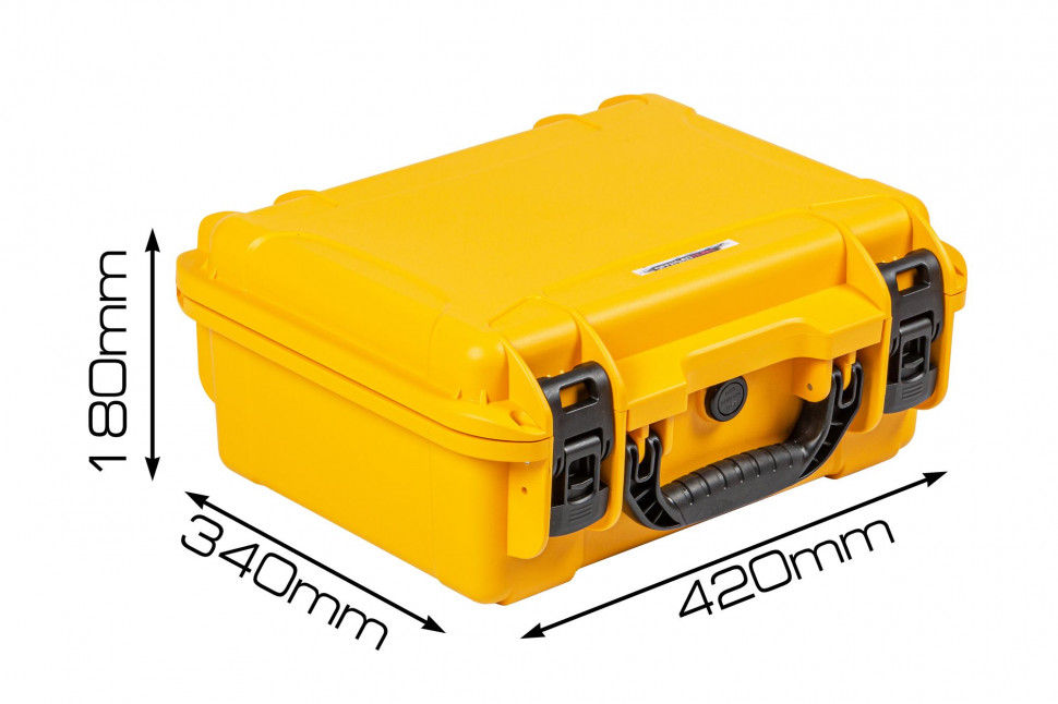 Кейс OffRoadTeam Element EL613450 ЖЕЛТЫЙ, внутри 380*258*173мм, IP65