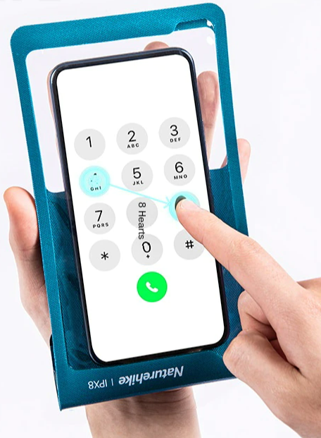 картинка Гермочехол Naturehike плоский для телефона 11х20 см. (синий)