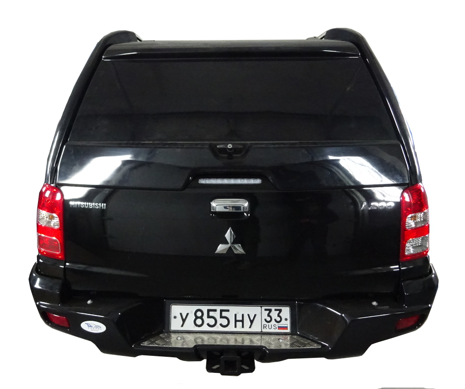 картинка Крышка (кунг) кузова для Mitsubishi L200 (двойная кабина) (2015-2019)/Fiat Fullback (двойная кабина) (2016-) (3 двери) (чёрная) АВС-Дизайн ABC.MCCL200
