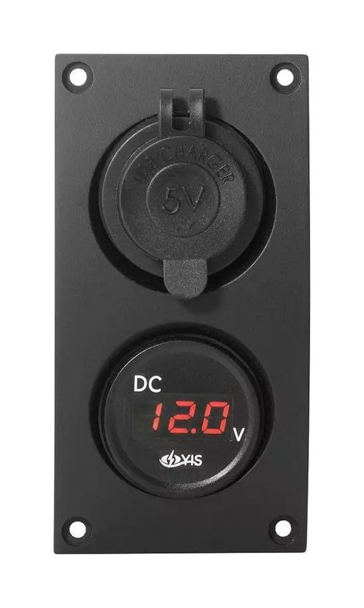 картинка Панель с вольтметром и прикуривателем