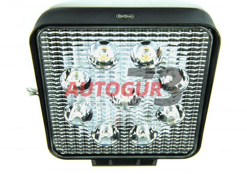 картинка Фара светодиодная дальнего света KS-WSQ009S (Slim) квадратная 27W
