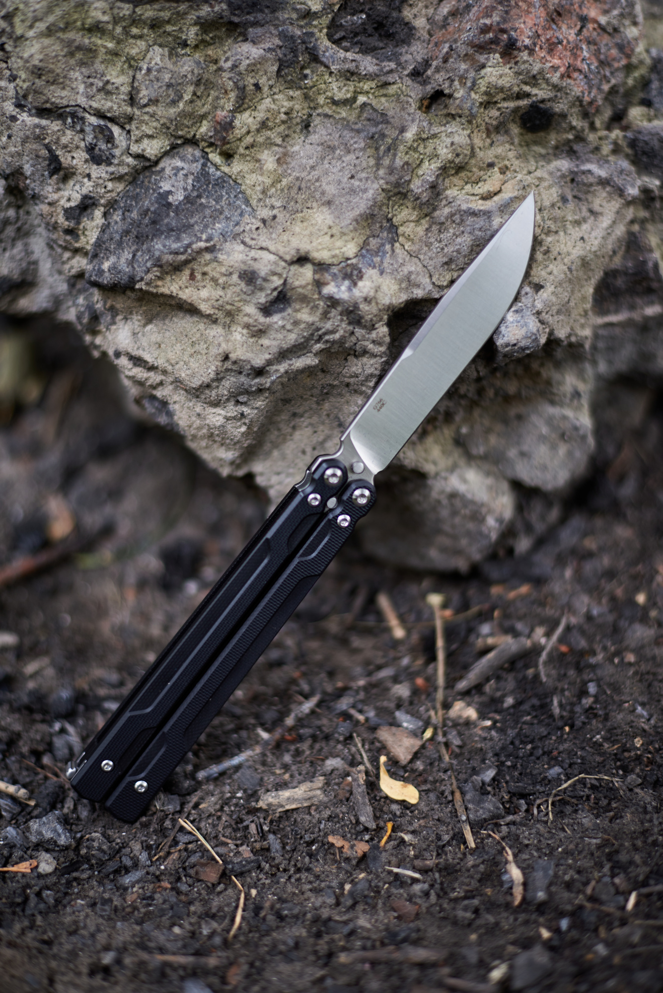 картинка Нож-бабочка Ganzo G766-BK, черный