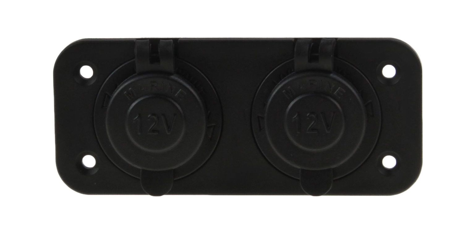 картинка Панель с двумя разъёмами прикуривателя