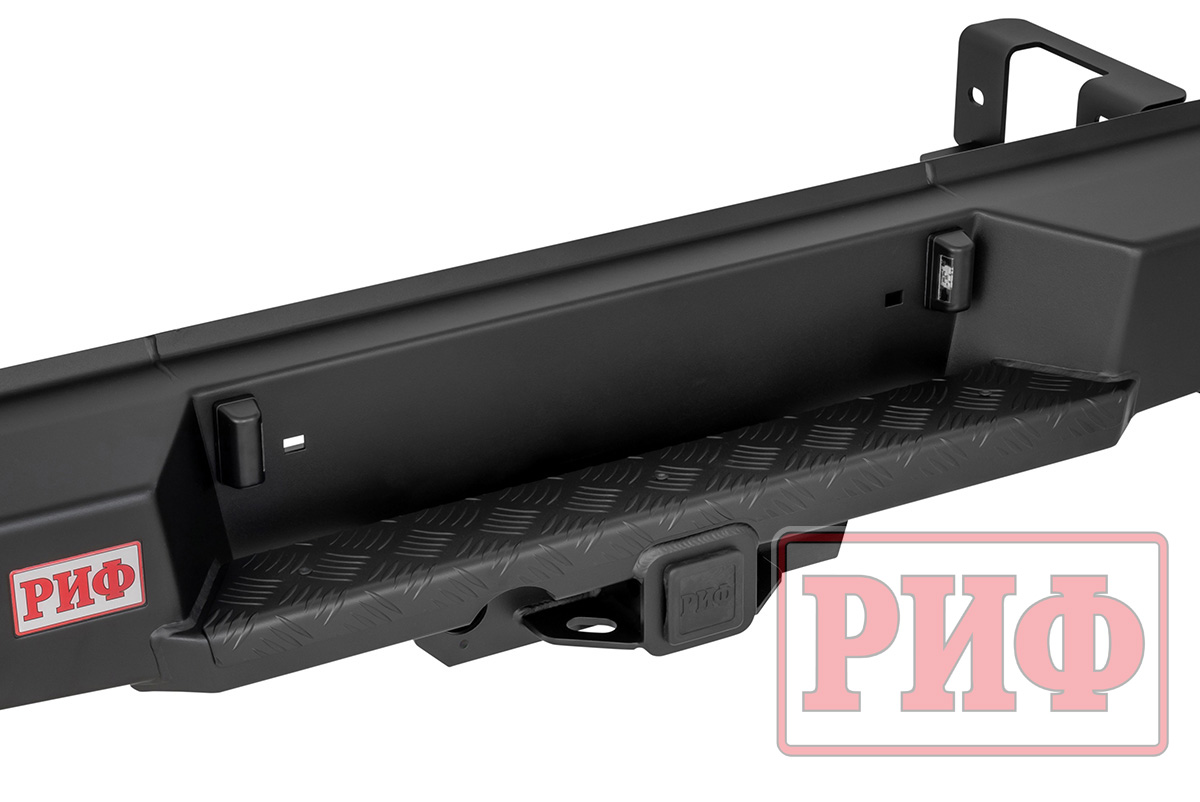 картинка Бампер задний Changan Hunter Plus с квадратом и фонарями РИФ силовой