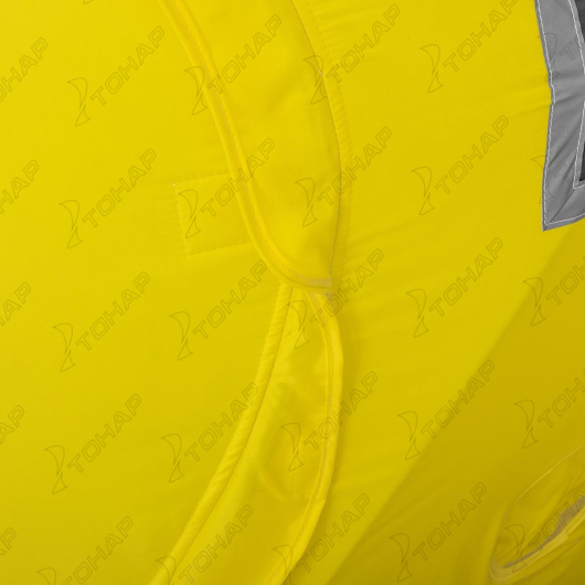 картинка Палатка зимняя утепленная HELIOS Куб Premium 1,8х1,8 желтый/серый