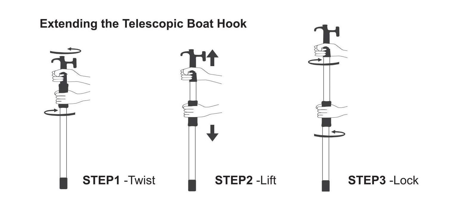 картинка Багор телескопический 1180-2040 мм